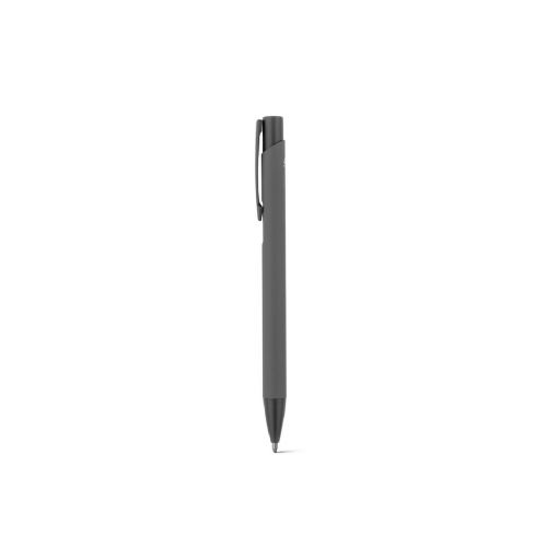 CLINT - Bolígrafo de aluminio reciclado (100% rAL) con acabado de goma
