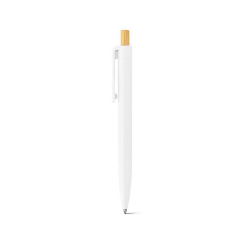 ZARA - Bolígrafo de ABS reciclado (100% rABS) con botón de bambú