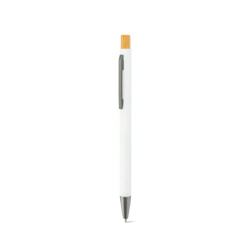 ZYLEN - Bolígrafo de aluminio reciclado (100% rAL), con acabado de goma