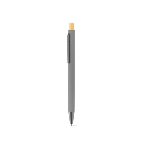 ZYLEN - Bolígrafo de aluminio reciclado (100% rAL), con acabado de goma