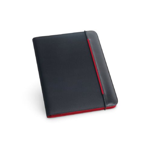 FITZGERALD - Portafolios A4 en PU y 800D con bloc de páginas rayadas