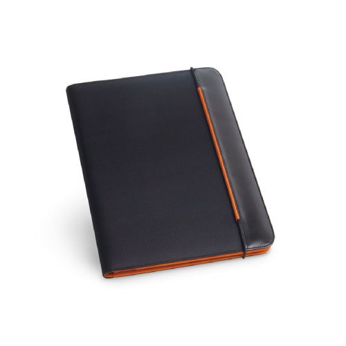FITZGERALD - Portafolios A4 en PU y 800D con bloc de páginas rayadas