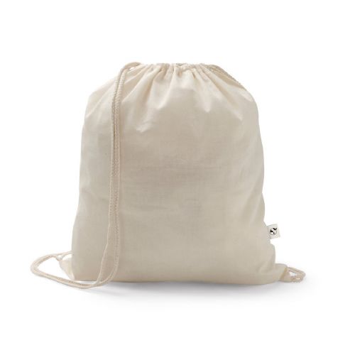 SALAMANCA - Bolsa tipo mochila de algodón reciclado (70%) y poliéster (30% rPET) (150 g/m²)