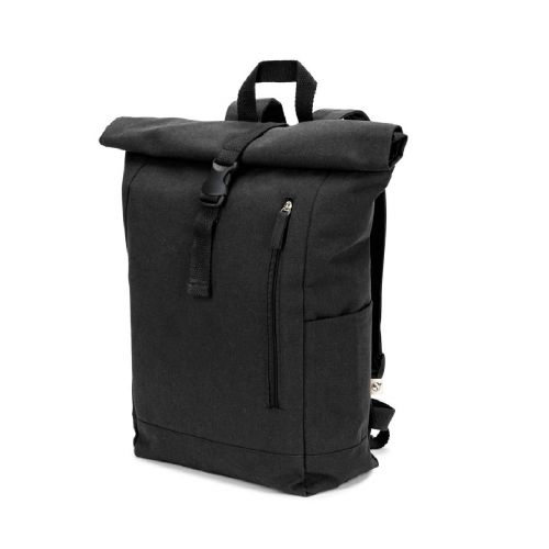 SAINT - Mochila enrollable de algodón reciclado y poliéster reciclado (380 g/m²)