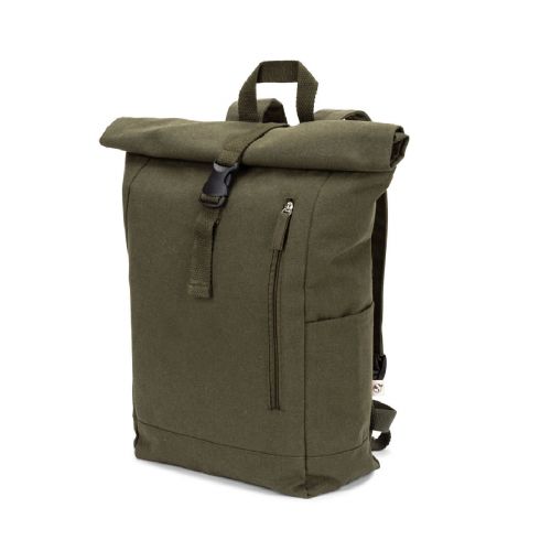 SAINT - Mochila enrollable de algodón reciclado y poliéster reciclado (380 g/m²)