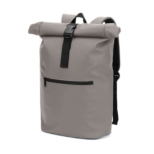 PORTLAND - Mochila enrollable de PU con bolsillo para portátil de 16