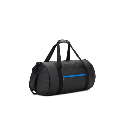 OSASCO SPORT - Bolsa de deporte de forma cilíndrica fabricada en poliéster reciclado 600D de alta densidad con compartimento lateral para zapatillas