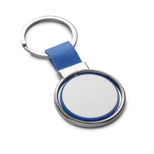 ALBRIGHT - Llavero de metal y PU apto para personalización mediante doming