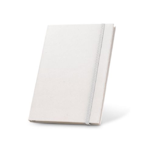 MILKY - Libreta A5 con tapa rígida en papel 100 % reciclado