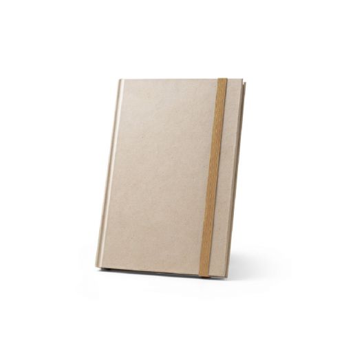 DICKINSON - Libreta A5 de tapa dura fabricada en papel de caña de azúcar (80% caña de azúcar), con hojas rayadas