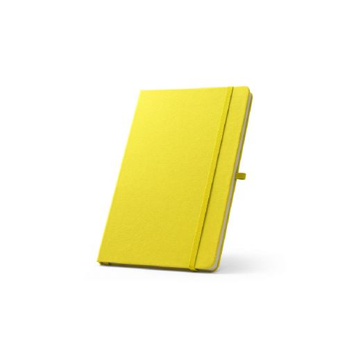 ANNE - Cuaderno A5 en poliéster reciclado (100% rPET) con páginas a rayas