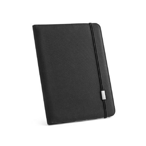 EMERGE FOLDER II - Carpeta tamaño A4 en poliéster reciclado (100% rPET) 300D con cierre elástico