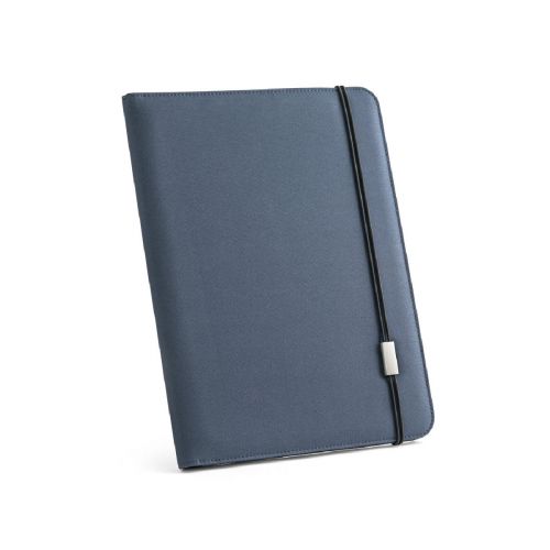 EMERGE FOLDER II - Carpeta tamaño A4 en poliéster reciclado (100% rPET) 300D con cierre elástico