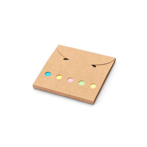 AINSLEY - Set de oficina 2 en 1, fabricado con papel 100% reciclado, con 6 blocs de notas adhesivas