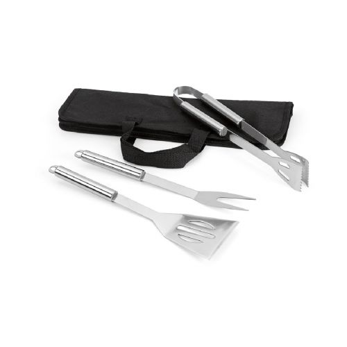 SOARES - Set de barbacoa que incluye 3 piezas en acero inoxidable