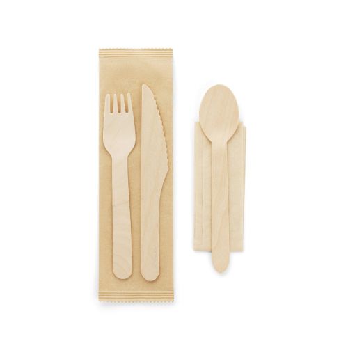 SUYA - Juego de cubiertos de madera