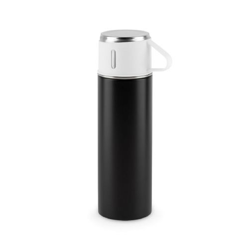 COMANECI - Botella de acero inoxidable de doble pared (90% reciclado) con acabado mate 490 mL