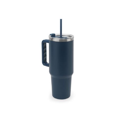 JOYNER XL - Vaso de viaje grande de acero inoxidable (91 % reciclado) con aislamiento al vacío de doble pared y acabado mate de 1300 ml