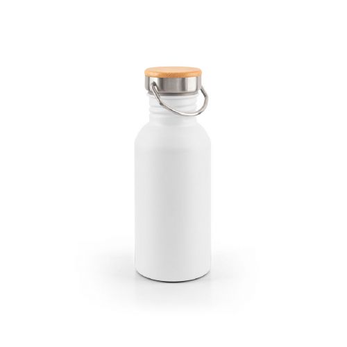 EWING - Botella de acero inoxidable de pared simple (90% reciclada)