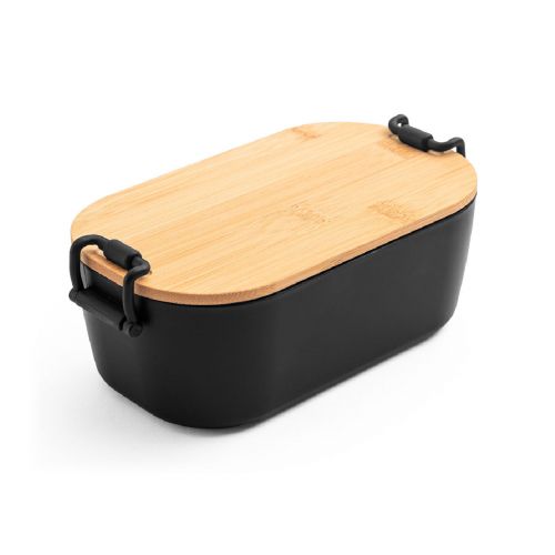 MAHLEB - Caja hermética de PP con tapa de bambú