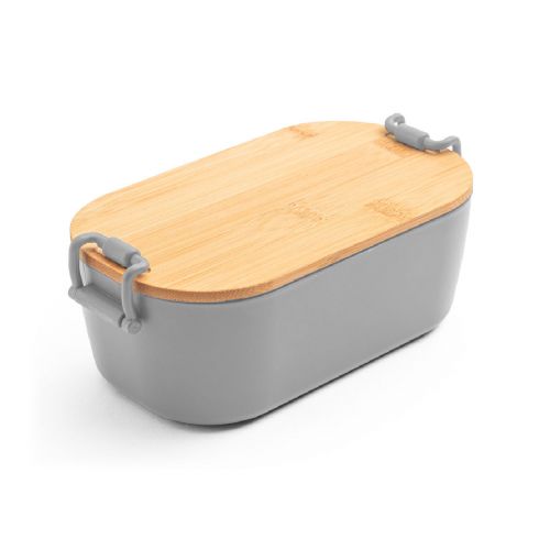MAHLEB - Caja hermética de PP con tapa de bambú