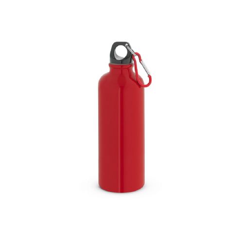 KELCE - Botella de acero inoxidable de pared simple con mosquetón de 550 ml