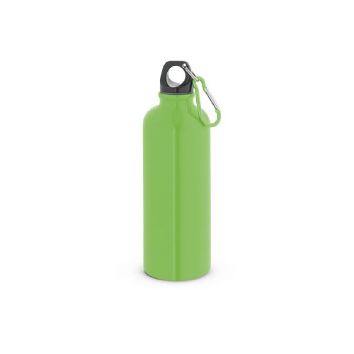 KELCE - Botella de acero inoxidable de pared simple con mosquetón de 550 ml
