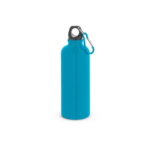 KELCE - Botella de acero inoxidable de pared simple con mosquetón de 550 ml