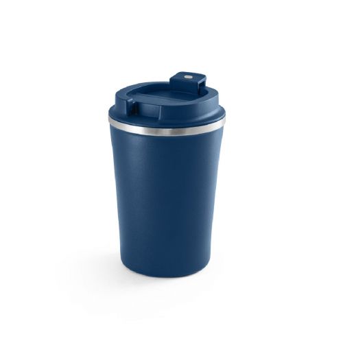 PHELPS CERAMIC - Taza de viaje de acero inoxidable con acabado interior de cerámica de 470 ml