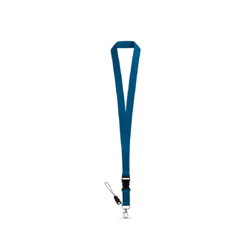 ANQUETIL - Lanyard de poliéster con mosquetón metálico