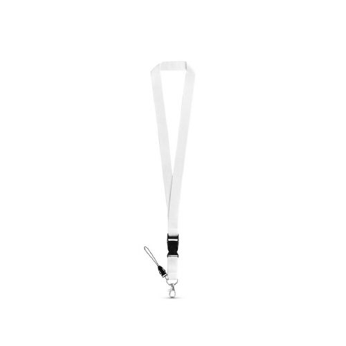 ANQUETIL - Lanyard de poliéster con mosquetón metálico