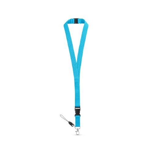 MURRAY - Lanyard de poliéster con mosquetón metálico