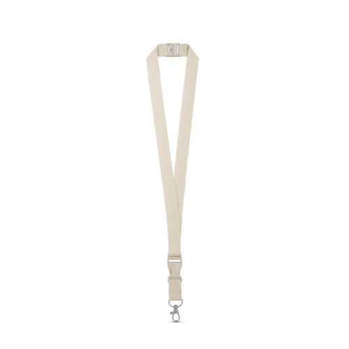 BALLINA - Lanyard de algodón 100% con mosquetón de metal