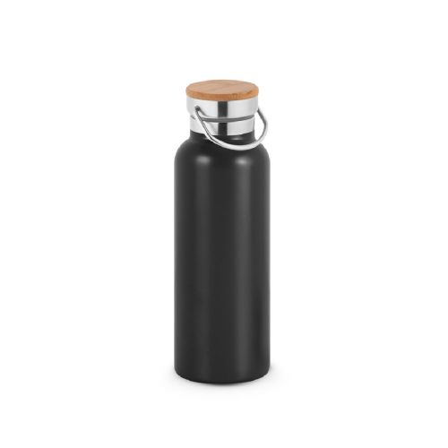 RAGNAR - Botella de acero inoxidable (36% reciclado) con doble cuerpo 570 mL