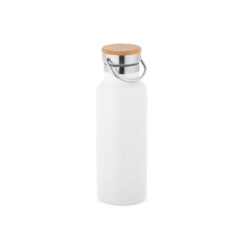 RAGNAR - Botella de acero inoxidable (36% reciclado) con doble cuerpo 570 mL