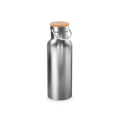 RAGNAR - Botella de acero inoxidable (36% reciclado) con doble cuerpo 570 mL