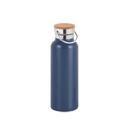 RAGNAR - Botella de acero inoxidable (36% reciclado) con doble cuerpo 570 mL