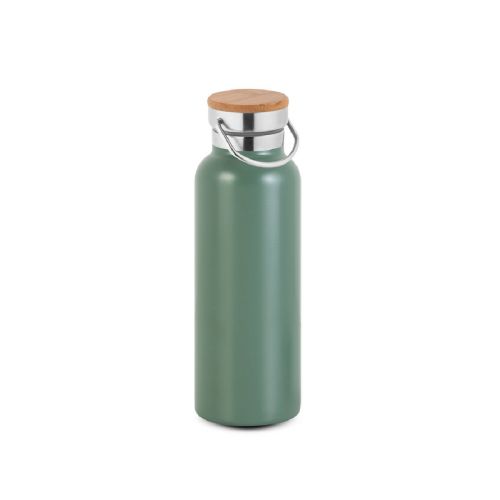 RAGNAR - Botella de acero inoxidable (36% reciclado) con doble cuerpo 570 mL