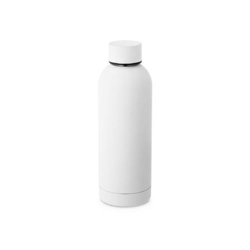 ODIN - Botella de acero inoxidable (36% reciclado) con acabado gomoso 500 mL