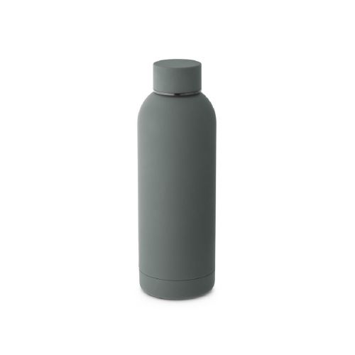 ODIN - Botella de acero inoxidable (36% reciclado) con acabado gomoso 500 mL