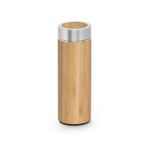 NATUREL - Botella térmica de bambú y acero inoxidable (90% reciclado) 430 Ml
