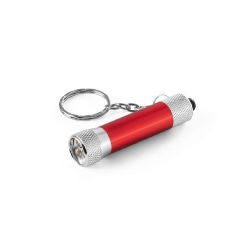 RE-LERGAN - Llavero de aluminio (92% reciclado) con linterna LED de 3 posiciones