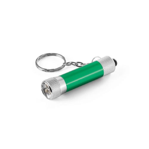 RE-LERGAN - Llavero de aluminio (92% reciclado) con linterna LED de 3 posiciones