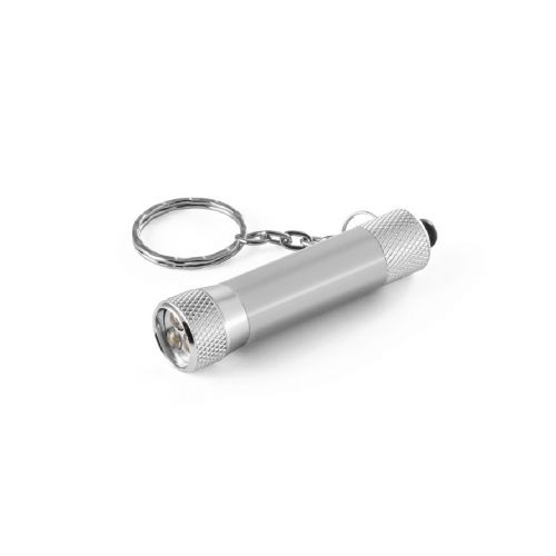 RE-LERGAN - Llavero de aluminio (92% reciclado) con linterna LED de 3 posiciones