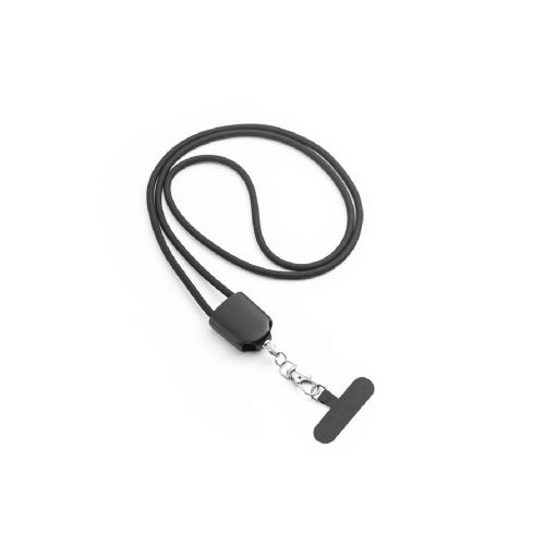 ZEWAIL - Cordón con soporte para smartphone incluido, cable USB-C y varios adaptadores en ABS reciclado y TPE reciclado