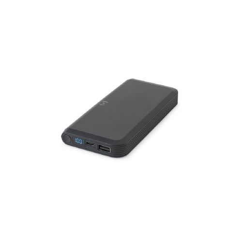 BECKER 10 - Batería externa de 10 000 mAh en ABS reciclado (100 % rABS) con cargador inalámbrico ultrarrápido de 15 W