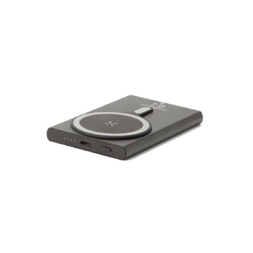 WRIGHT 5 - Power bank magnético con carga ultrarrápida en aluminio reciclado y ABS reciclado 5'000 mAh