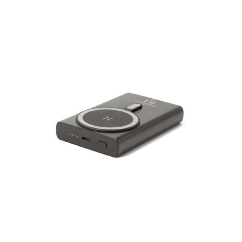 WRIGHT 10 - Banco de energía magnético con carga ultrarrápida en aluminio reciclado y ABS reciclado.10 000 mAh