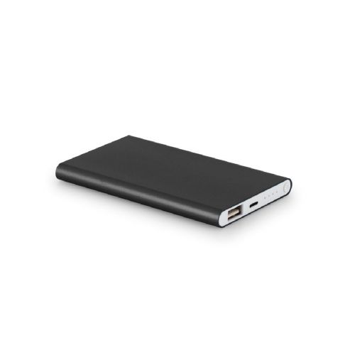 MARCET - Power bank slim 4'000 mAh, fabricado en ABS reciclado (70 % rABS) y aluminio reciclado (30 % rAL)