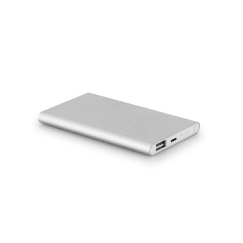MARCET - Power bank slim 4'000 mAh, fabricado en ABS reciclado (70 % rABS) y aluminio reciclado (30 % rAL)